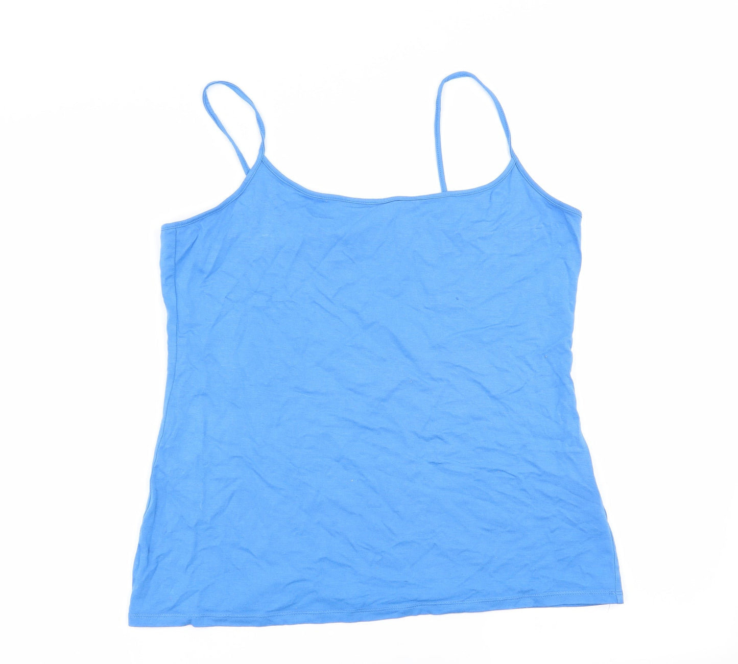 M&S Womens Blue   Basic Tank Size 14