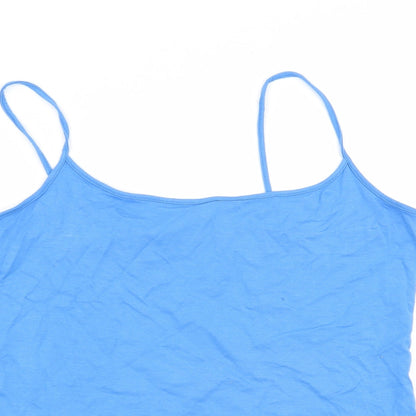 M&S Womens Blue   Basic Tank Size 14