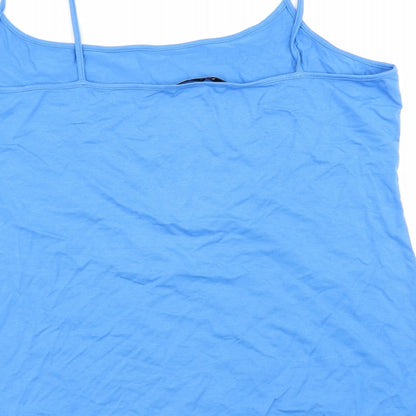 M&S Womens Blue   Basic Tank Size 14