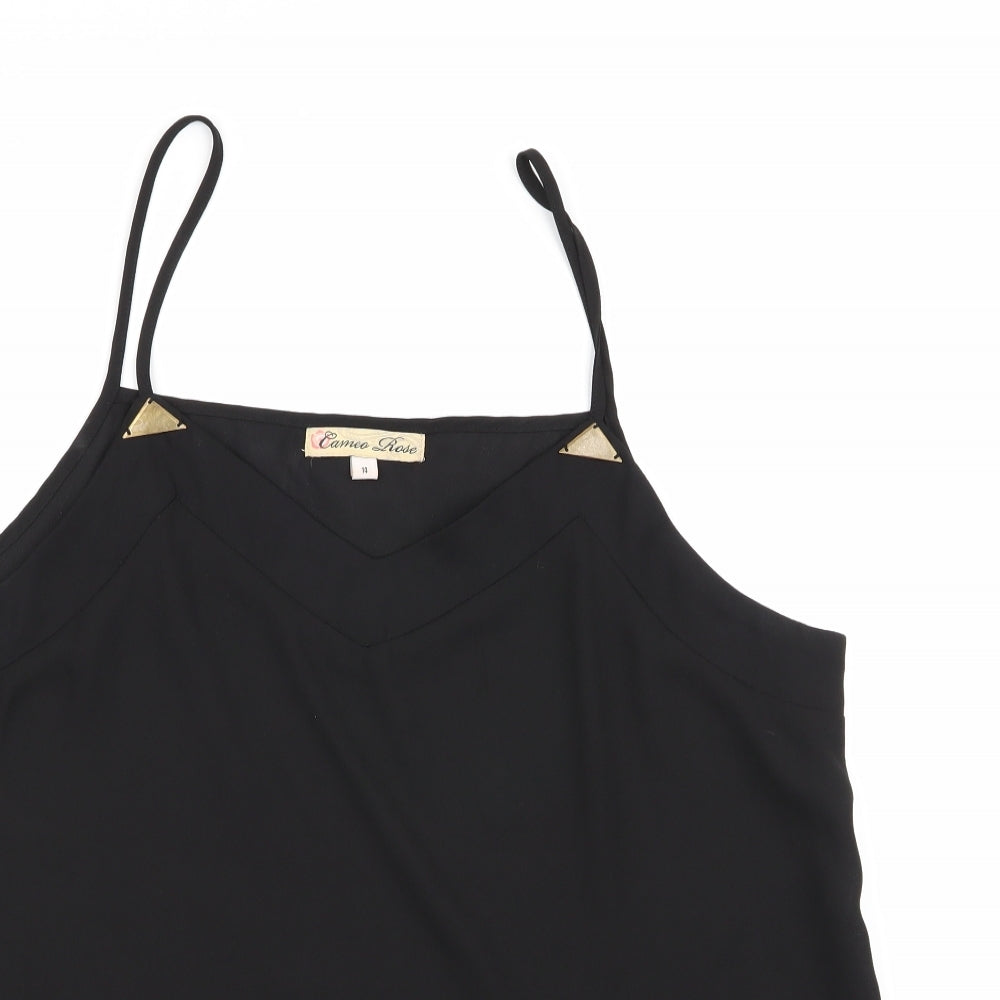 cameo rose Womens Black   Camisole Tank Size 14