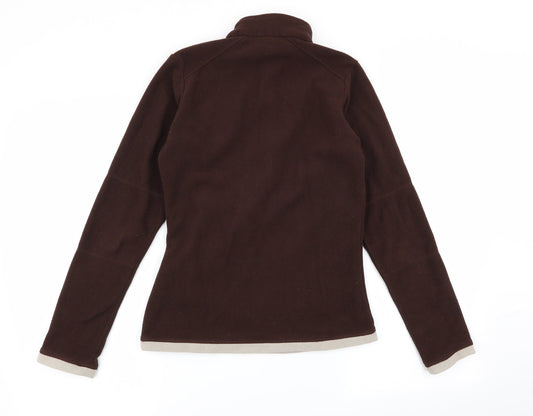 Womens UK Size XS DECATHLON Brown Pullover Jumper