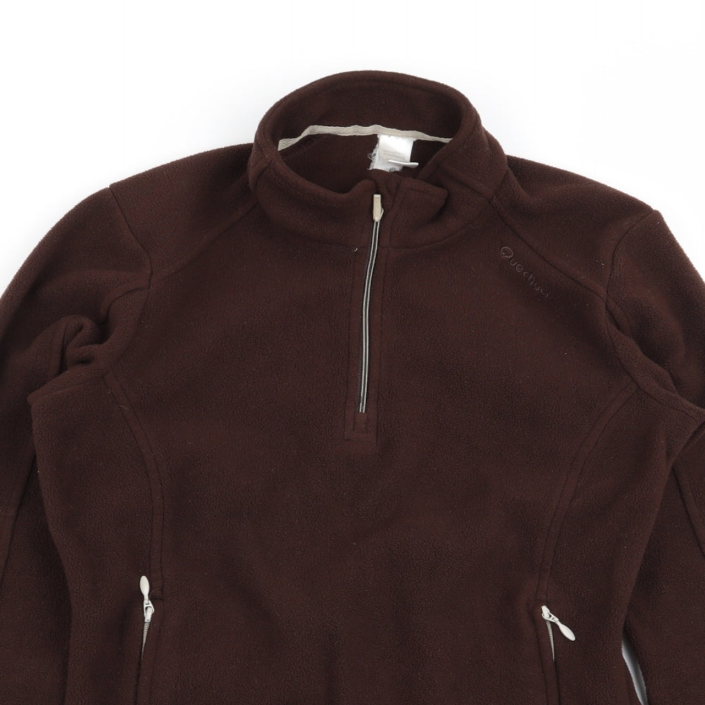 Womens UK Size XS DECATHLON Brown Pullover Jumper