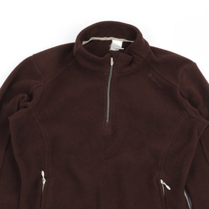 Womens UK Size XS DECATHLON Brown Pullover Jumper