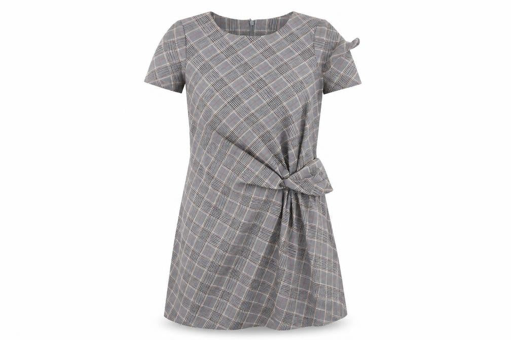 NEXT Womens Grey Check  A-Line  Size S