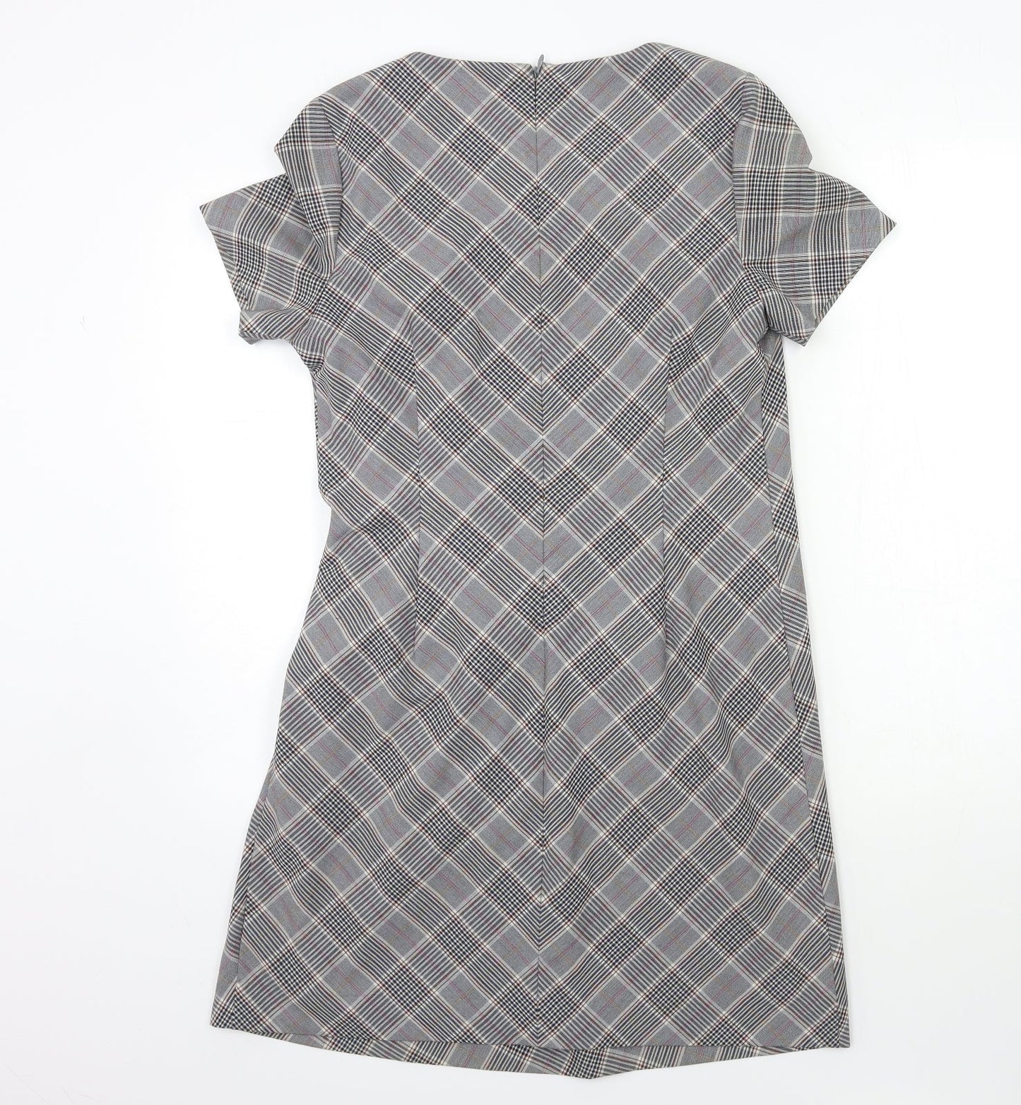 NEXT Womens Grey Check  A-Line  Size S