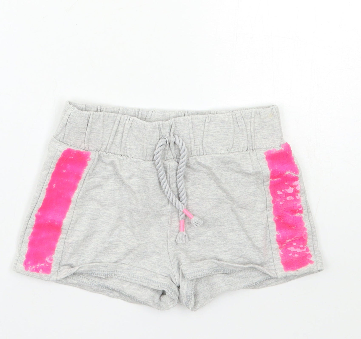 F&F Girls Grey   Hot Pants Shorts Size 6-7 Years