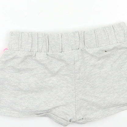 F&F Girls Grey   Hot Pants Shorts Size 6-7 Years