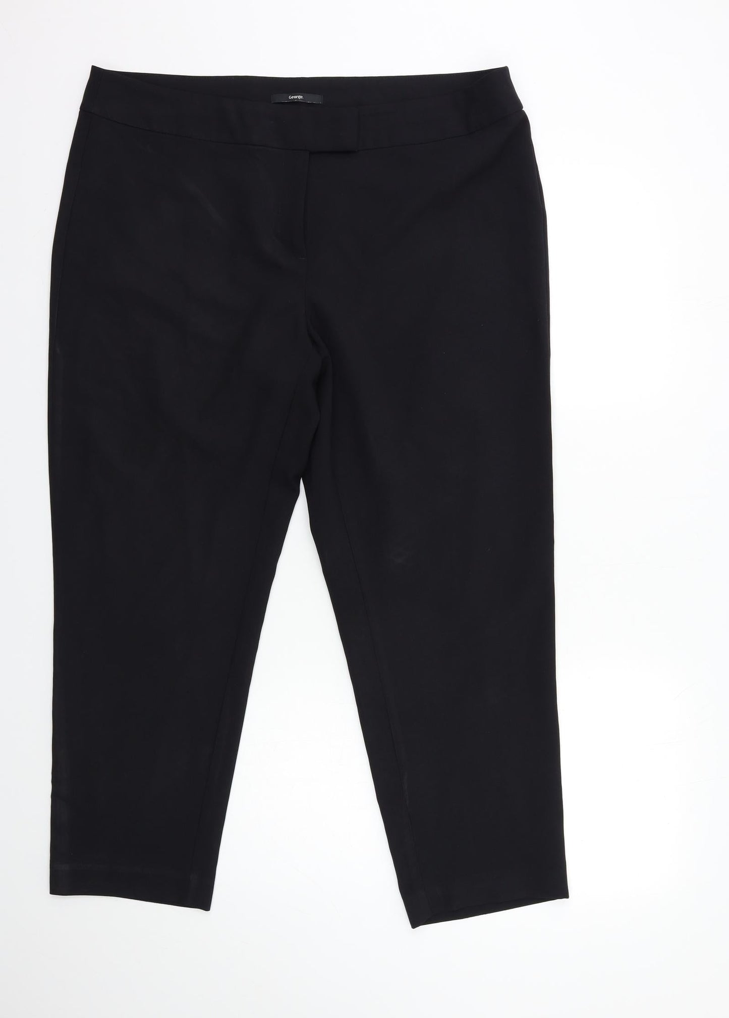 George Womens Black   Trousers  Size 10 L28 in