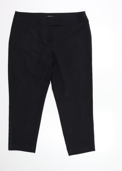 George Womens Black   Trousers  Size 10 L28 in
