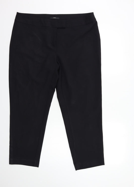 George Womens Black   Trousers  Size 10 L28 in