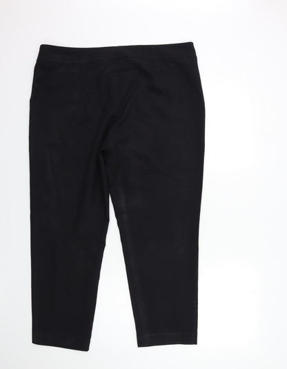 George Womens Black   Trousers  Size 10 L28 in
