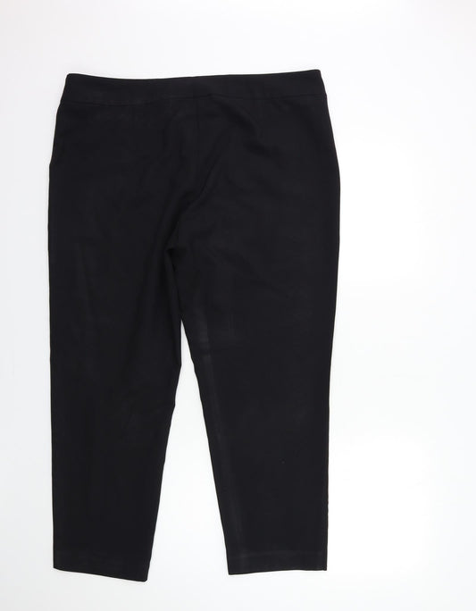 George Womens Black   Trousers  Size 10 L28 in