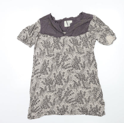 Womens UK Size 6 NEXT Brown Basic T-Shirt