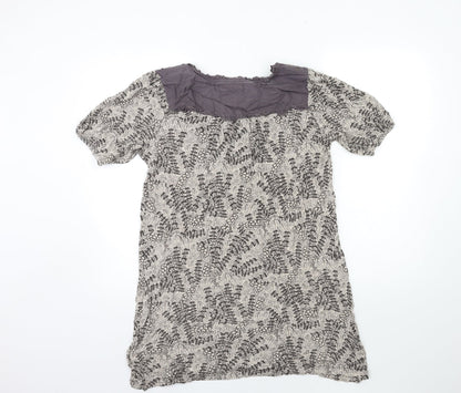 Womens UK Size 6 NEXT Brown Basic T-Shirt