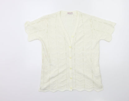 Womens UK Size M Bonmarché Beige Cardigan Jumper