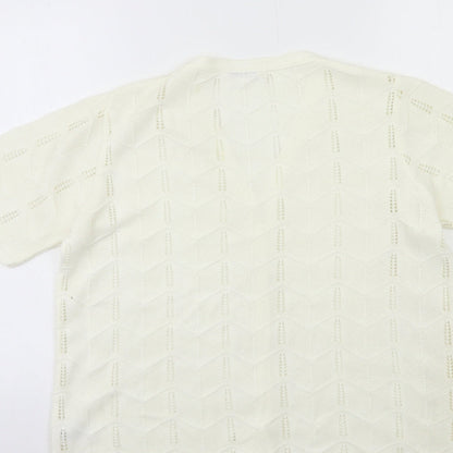 Womens UK Size M Bonmarché Beige Cardigan Jumper