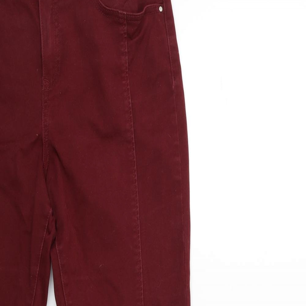 Womens UK Size 30 in Preworn Regular Fit Skinny Red Jeans