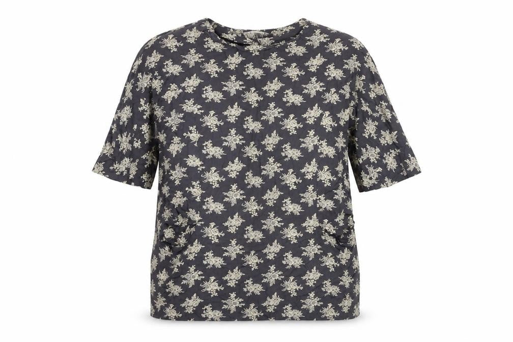 Womens UK Size S Vouley Vous Grey Basic Blouse