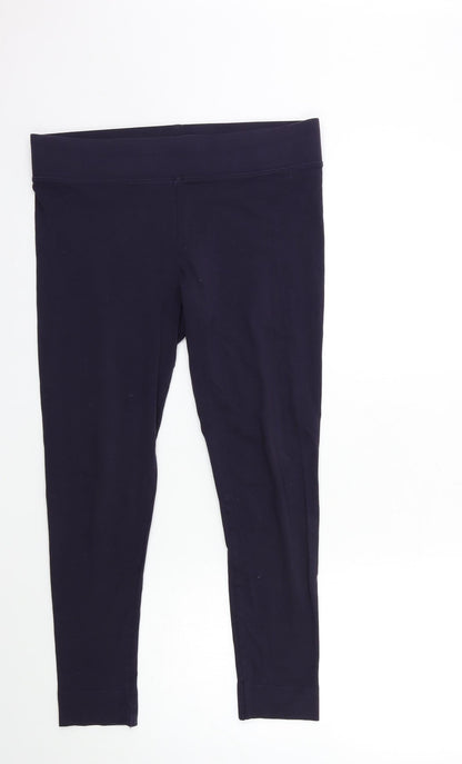 Womens UK Size 14 Marks and Spencer Regular Fit Capri Purple Trousers
