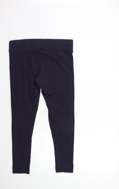 Womens UK Size 14 Marks and Spencer Regular Fit Capri Purple Trousers