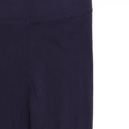 Womens UK Size 14 Marks and Spencer Regular Fit Capri Purple Trousers