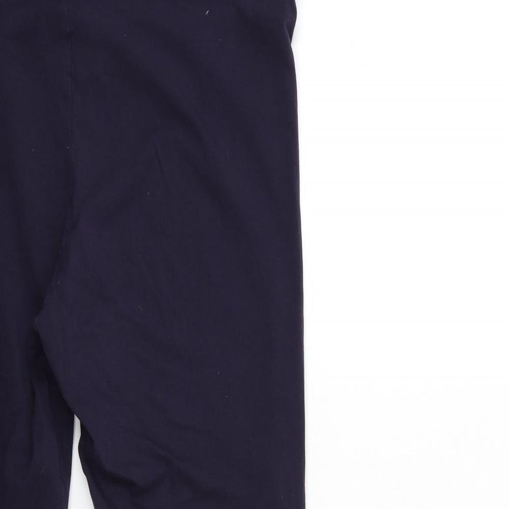 Womens UK Size 14 Marks and Spencer Regular Fit Capri Purple Trousers