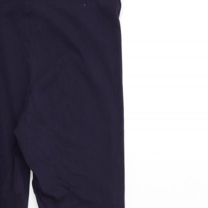 Womens UK Size 14 Marks and Spencer Regular Fit Capri Purple Trousers