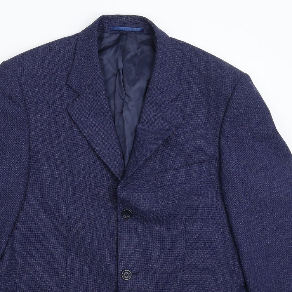 Koors & Son Mens Blue   Jacket Suit Jacket Size 38