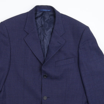Koors & Son Mens Blue   Jacket Suit Jacket Size 38
