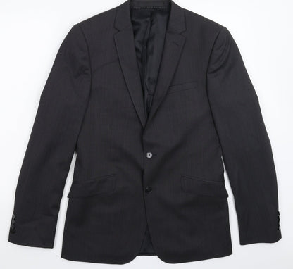 John Lewis Mens Grey   Jacket Suit Jacket Size 38
