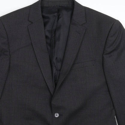 John Lewis Mens Grey   Jacket Suit Jacket Size 38