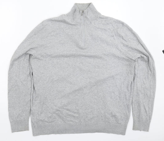 Burton Mens Grey  Knit Pullover Jumper Size XL