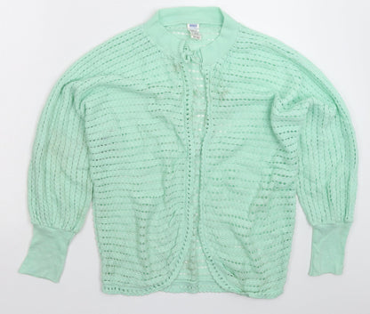 Womens UK Size L BHS Green Cardigan Jumper