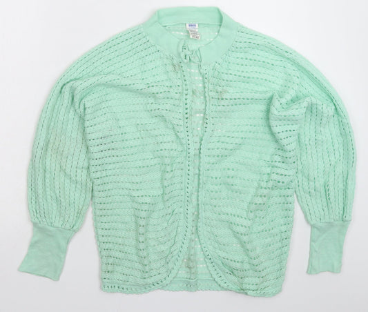 Womens UK Size L BHS Green Cardigan Jumper