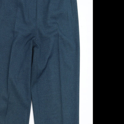 Oscar Womens Blue   Dress Pants Trousers Size 12 L28 in