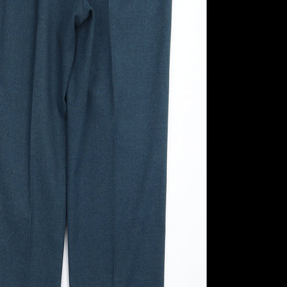 Oscar Womens Blue   Dress Pants Trousers Size 12 L28 in