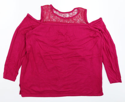 Womens UK Size 12 Matalan Pink Pullover Jumper
