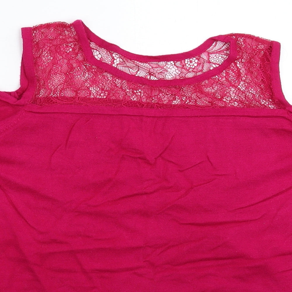 Womens UK Size 12 Matalan Pink Pullover Jumper