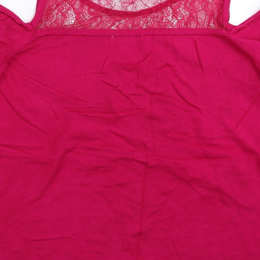 Womens UK Size 12 Matalan Pink Pullover Jumper