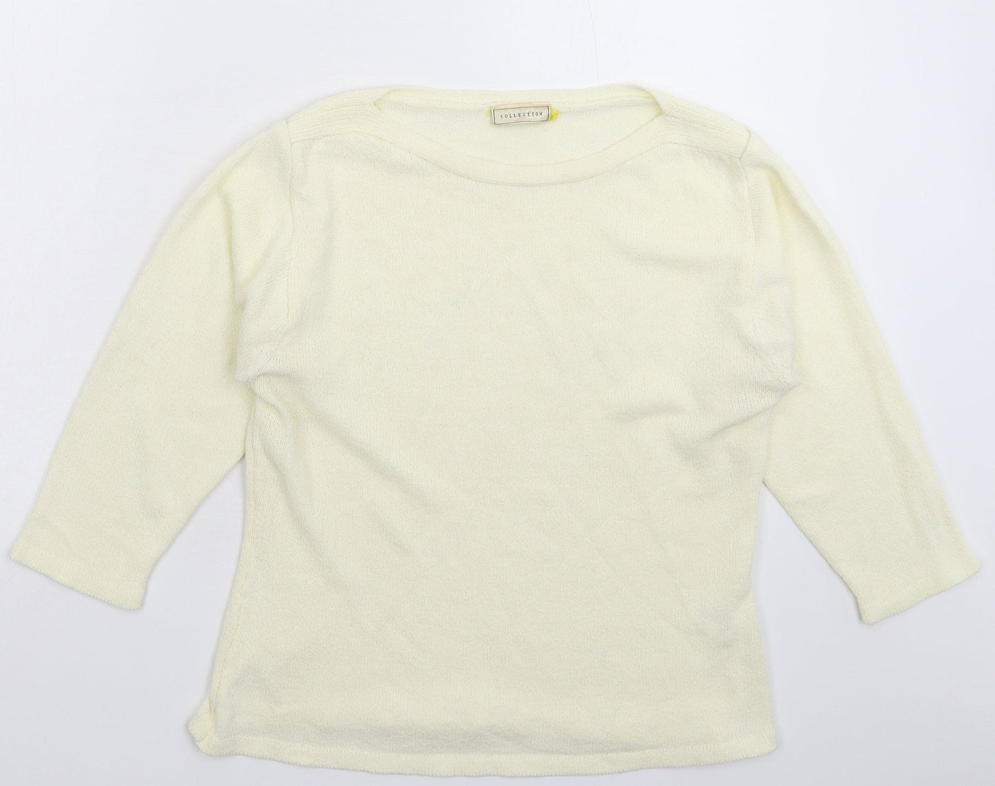 Womens UK Size L Collection White Pullover Jumper