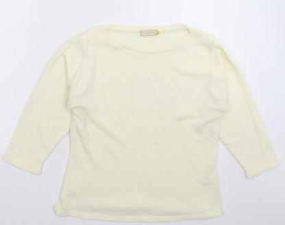 Womens UK Size L Collection White Pullover Jumper