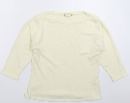 Womens UK Size L Collection White Pullover Jumper