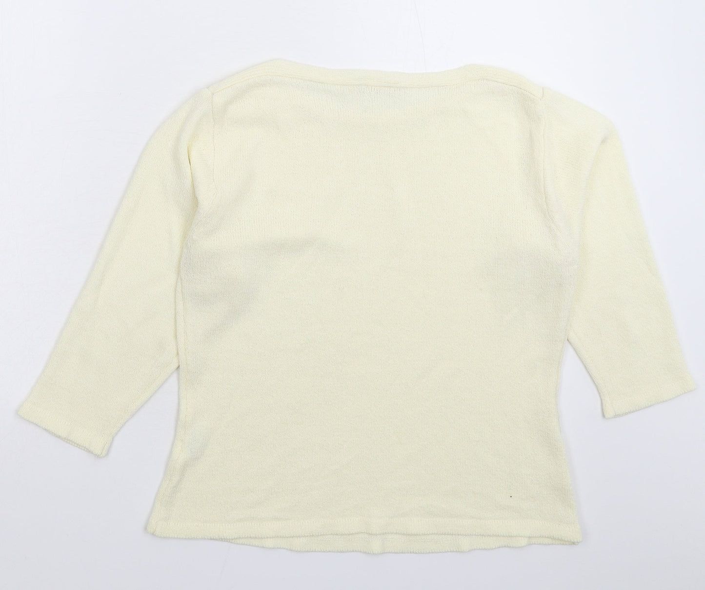 Womens UK Size L Collection White Pullover Jumper