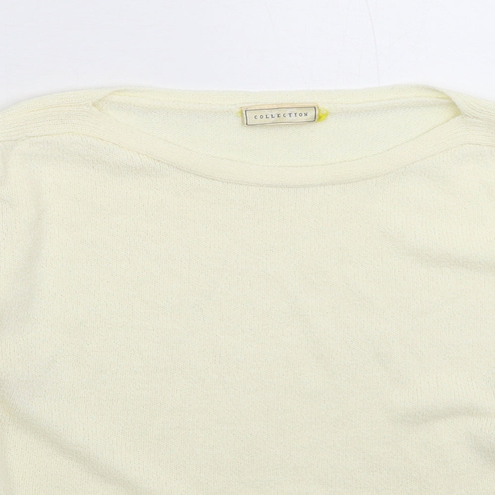 Womens UK Size L Collection White Pullover Jumper