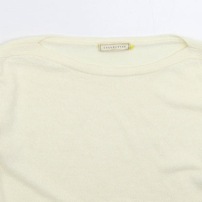 Womens UK Size L Collection White Pullover Jumper