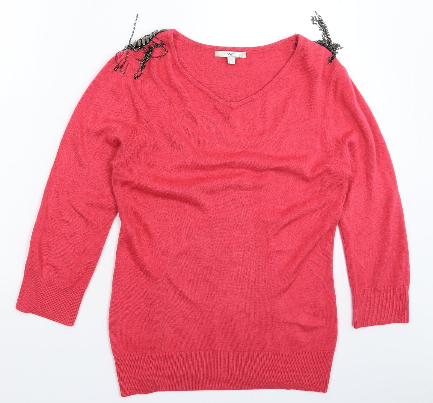Womens UK Size L Klass Pink Pullover Jumper