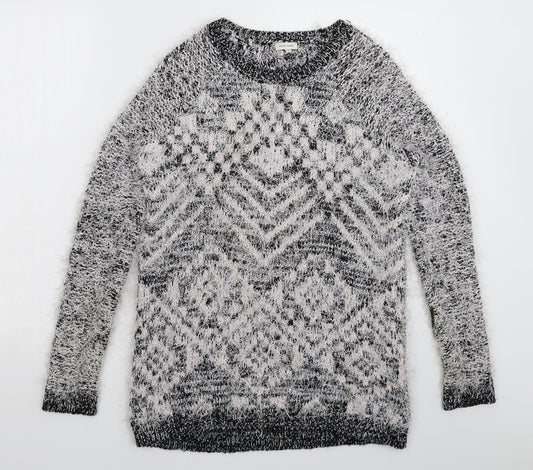 Womens UK Size 10 River Island Silver Pullover Jumper