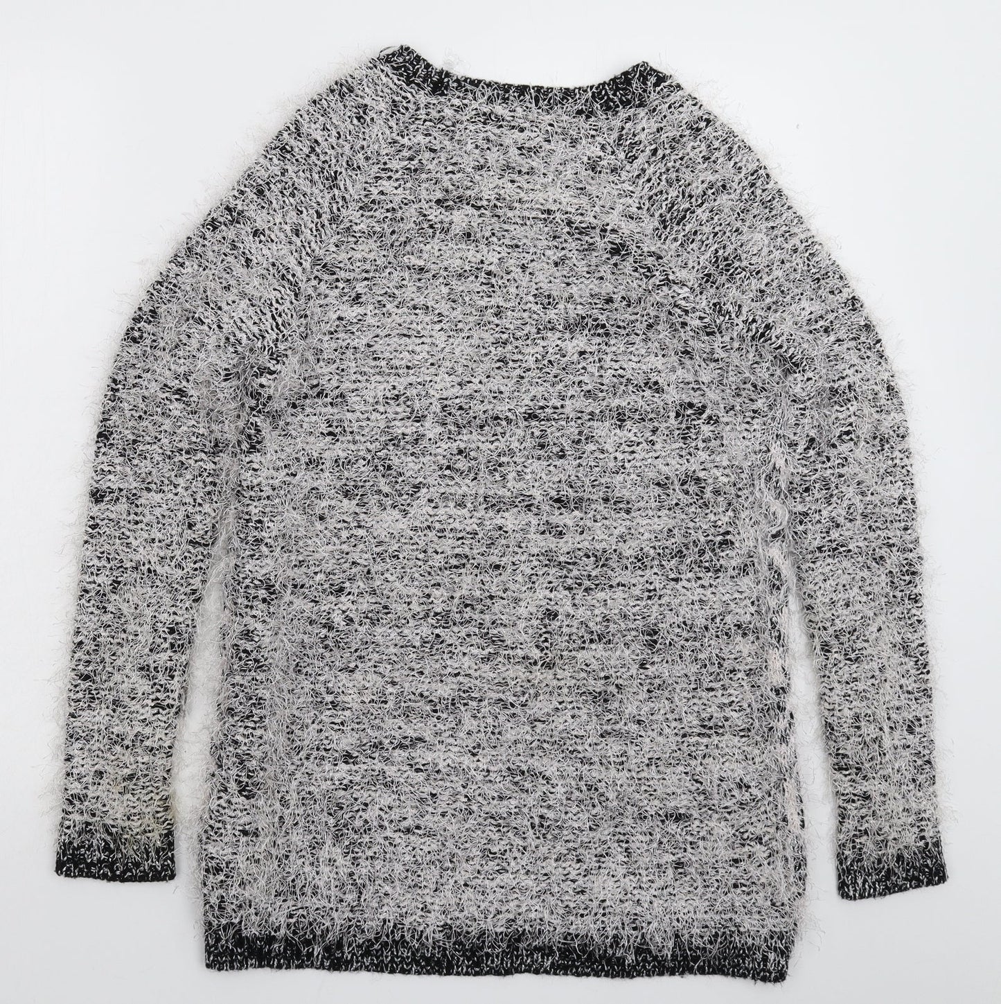 Womens UK Size 10 River Island Silver Pullover Jumper