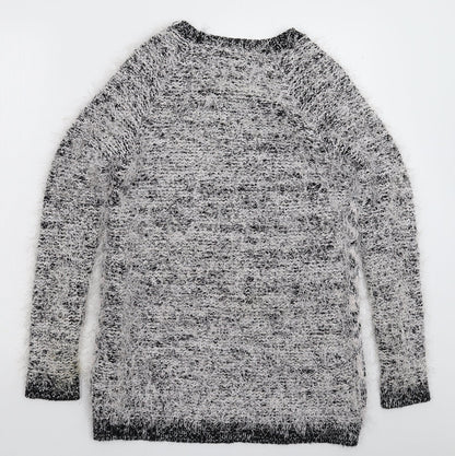 Womens UK Size 10 River Island Silver Pullover Jumper