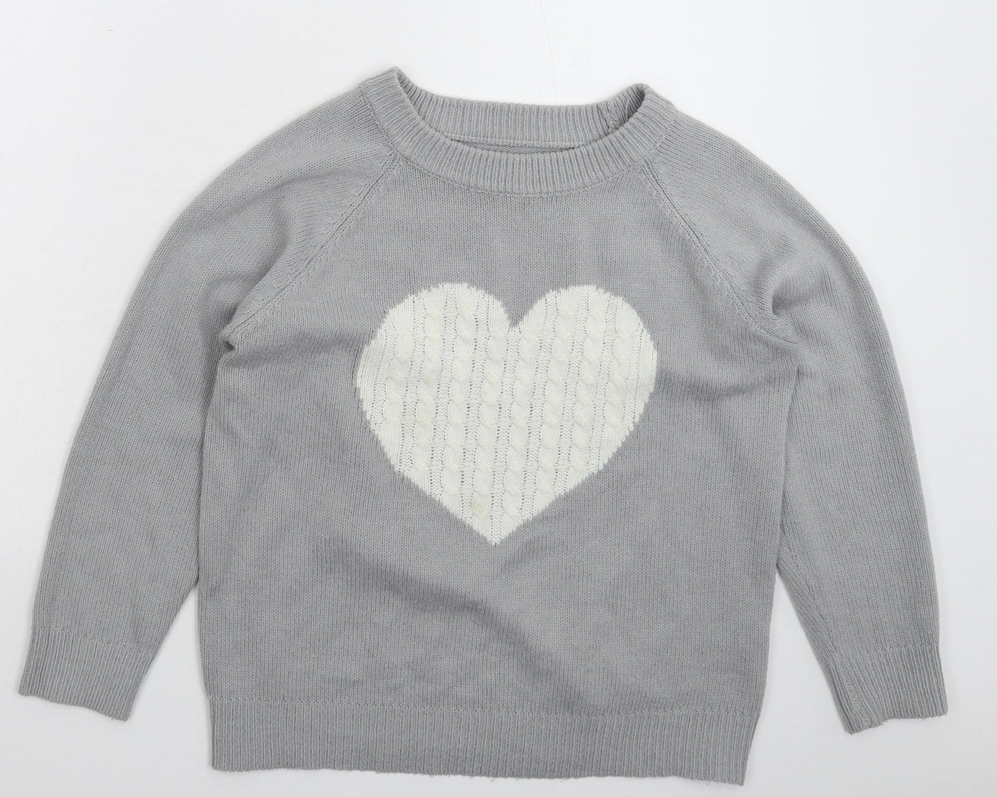 Womens UK Size M Preworn Grey Pullover Jumper